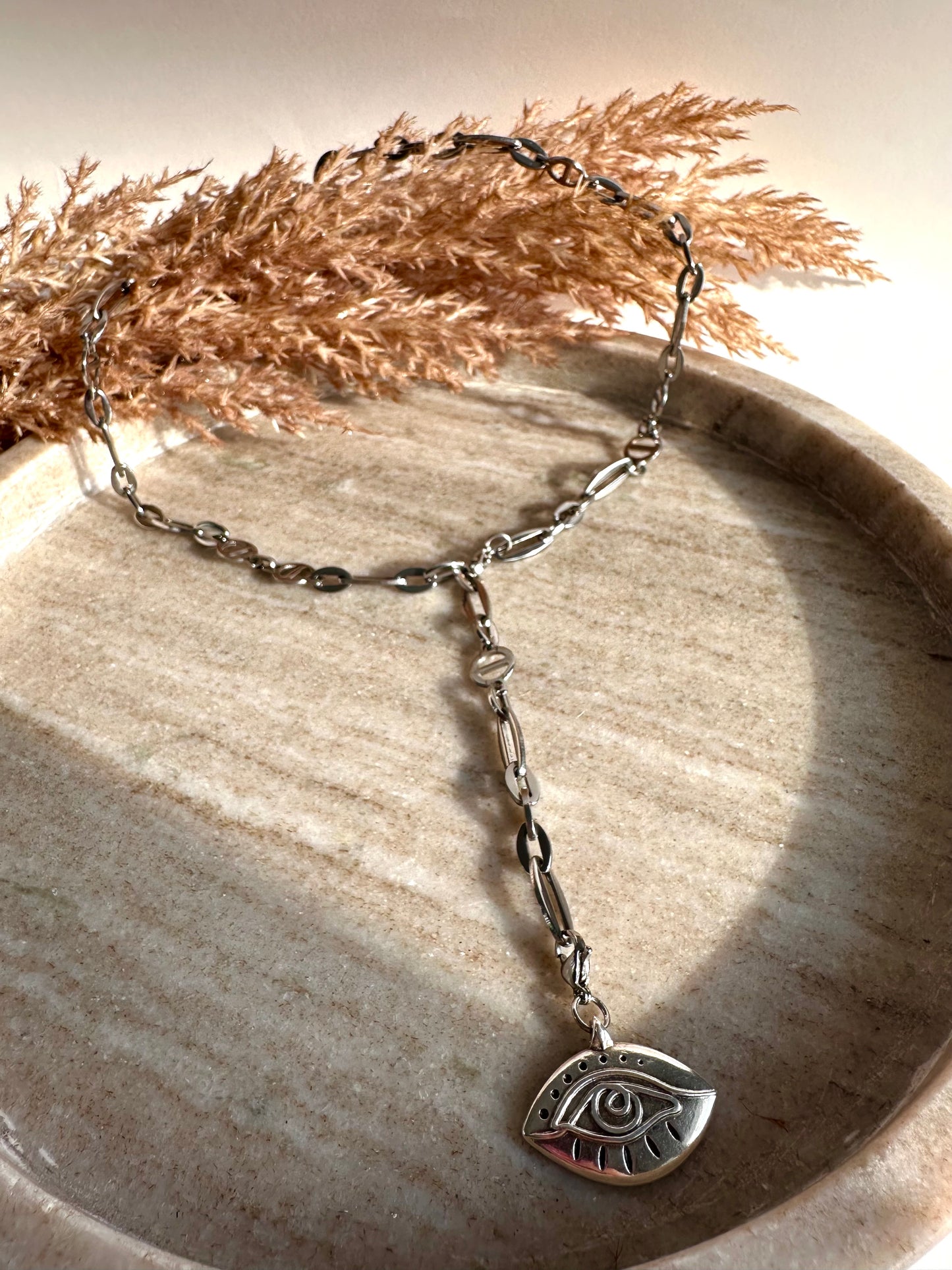 Anthea Silver Tie Chain