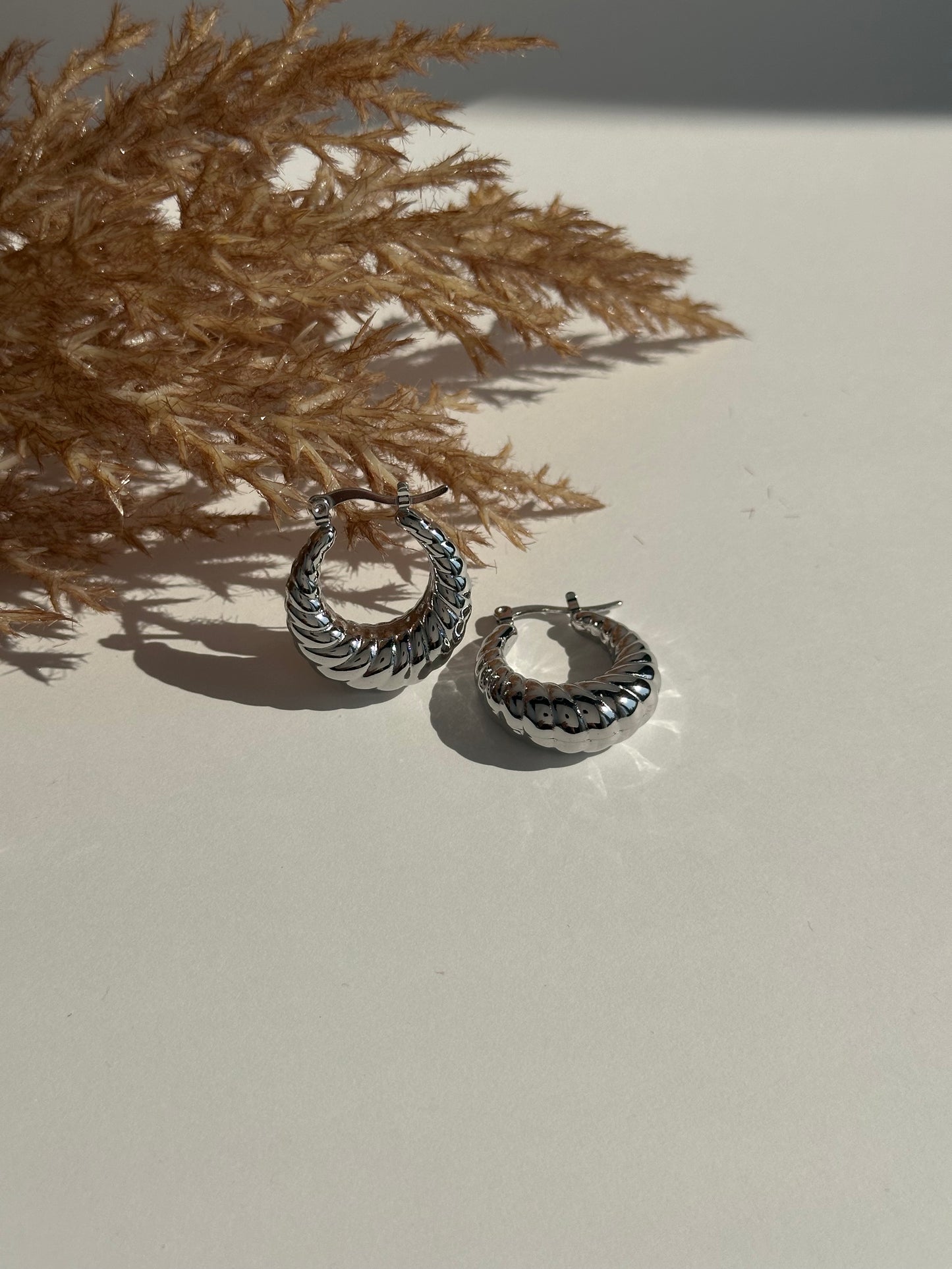 Kalypso Silver Hoops