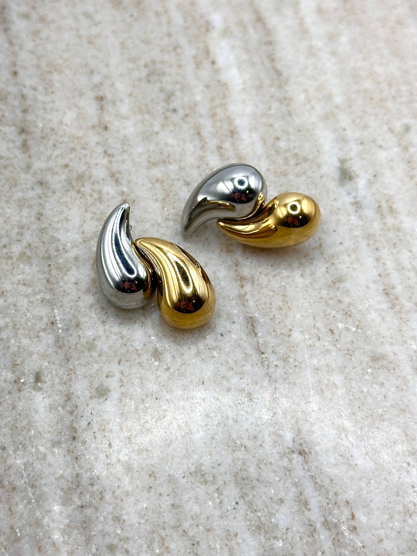 Two Half Earrings