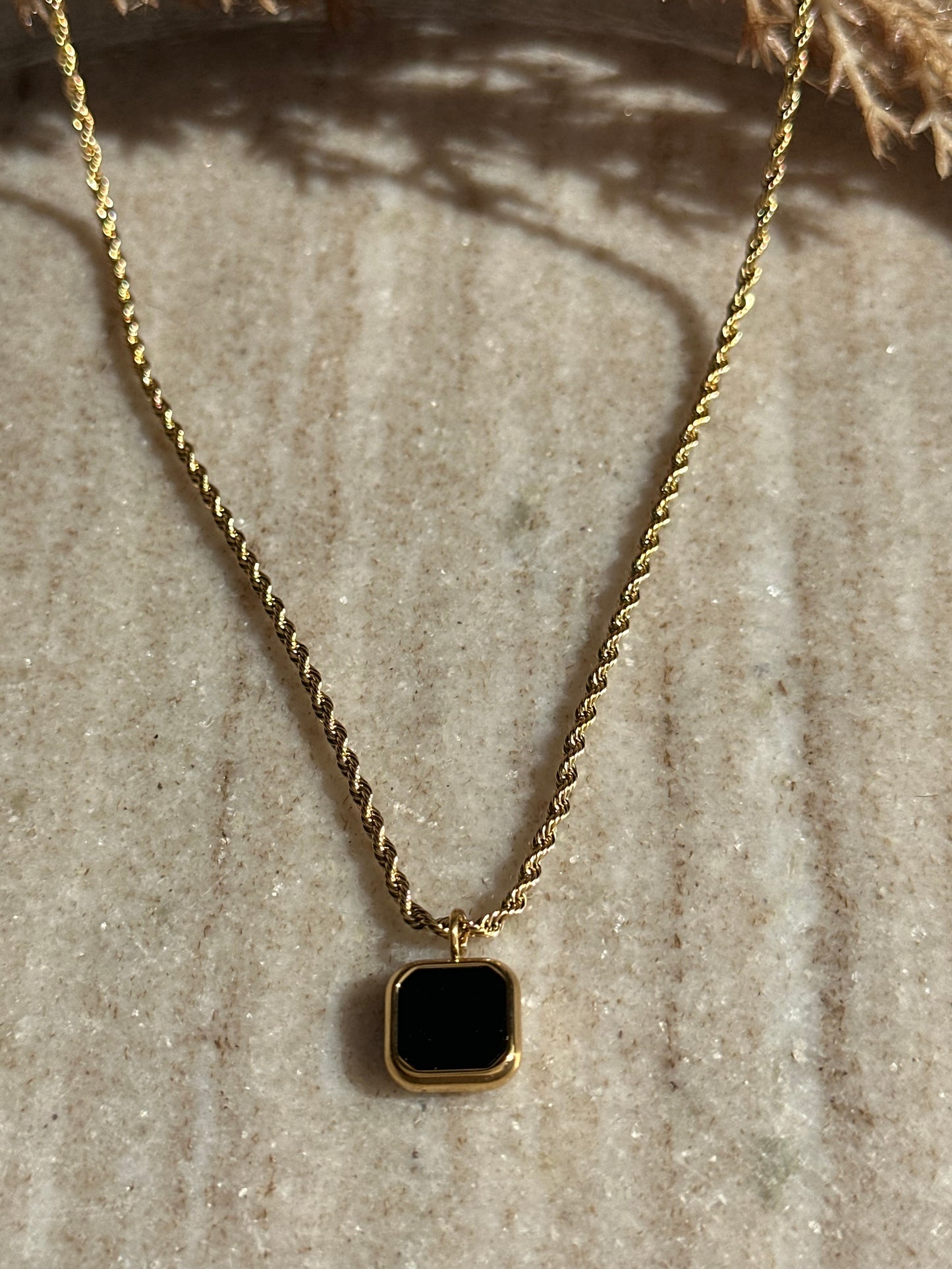 Twister Square Necklace