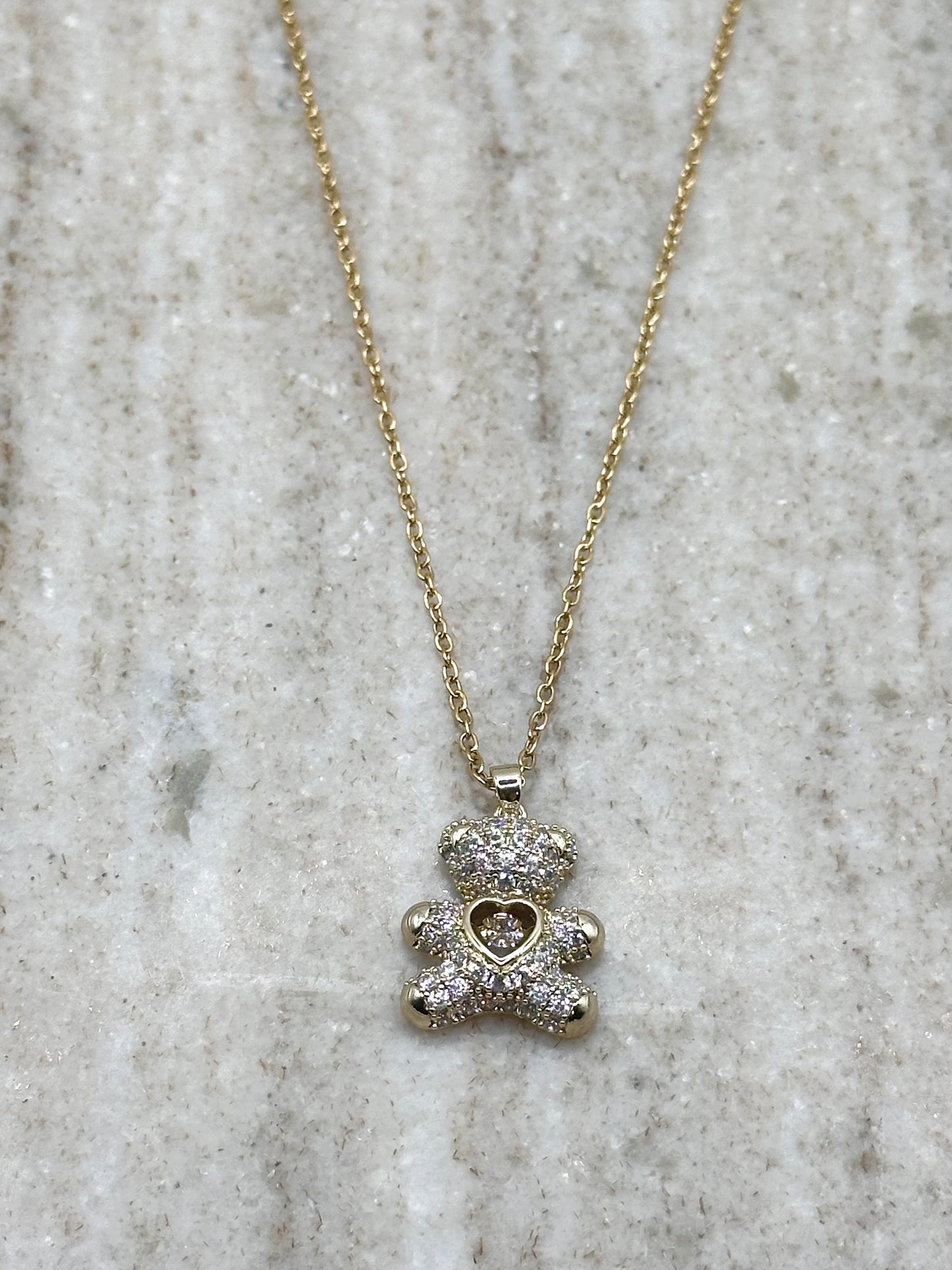 Sparkle Bear Necklace