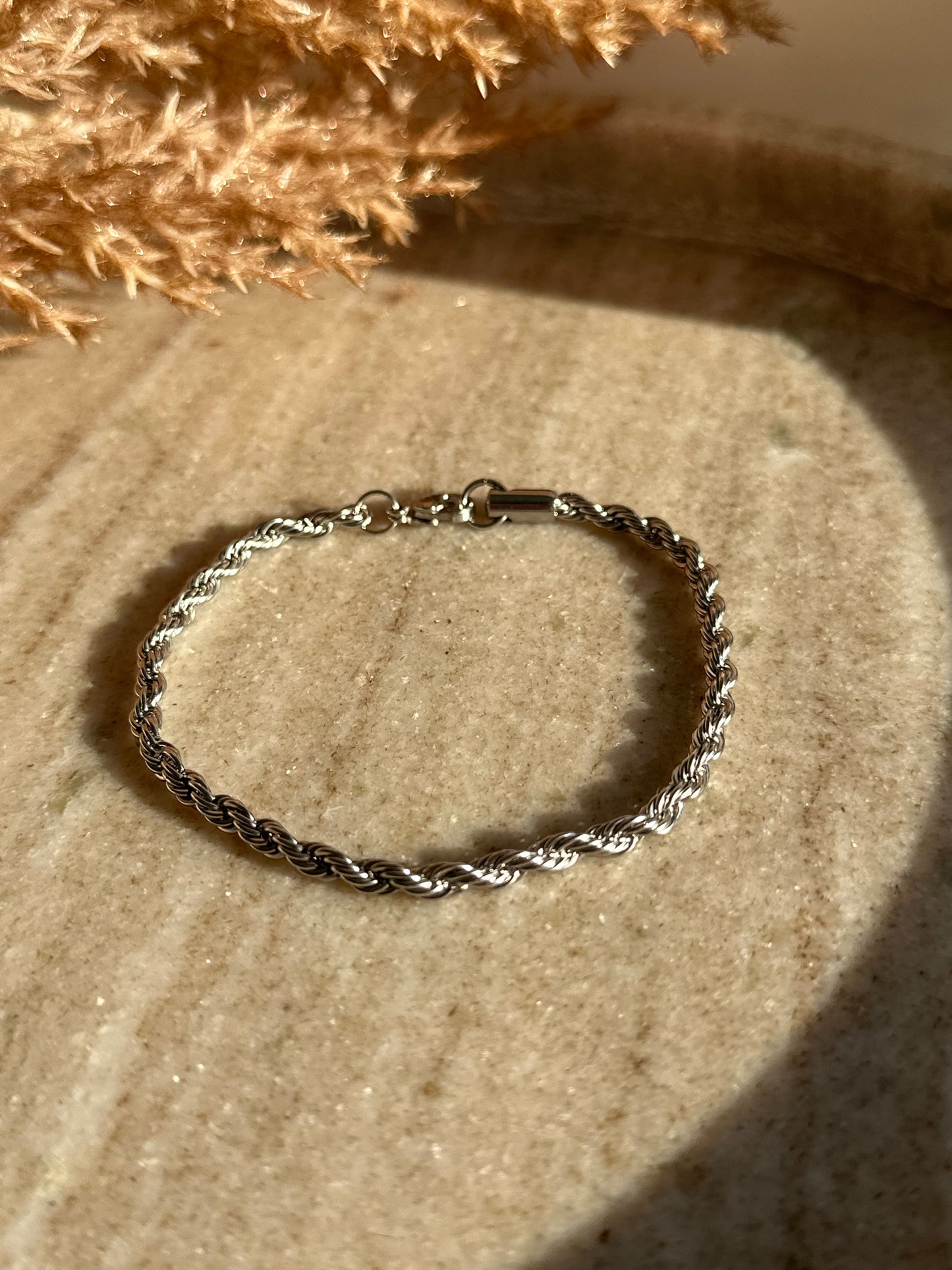Silver Twister Bracelet