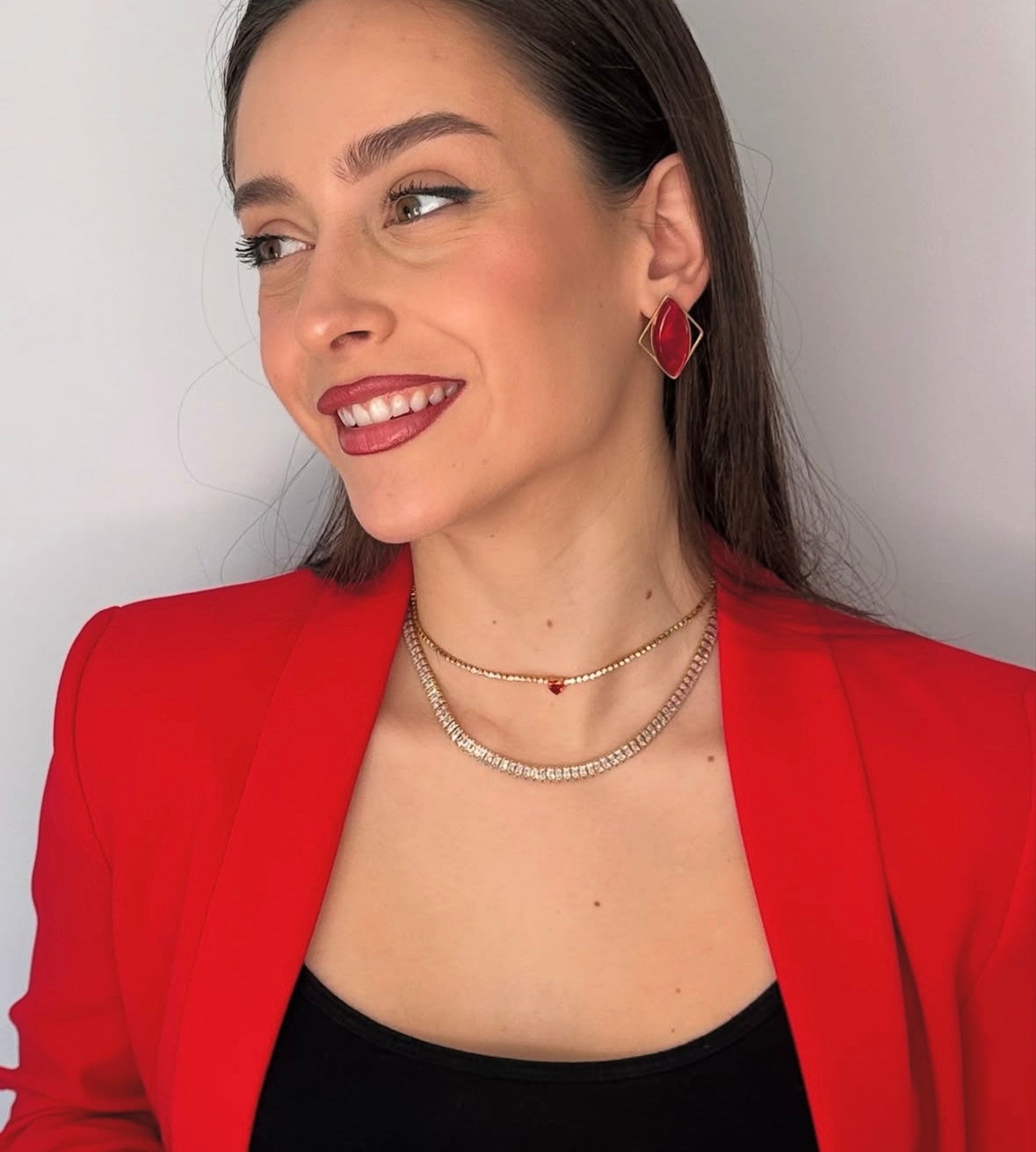 Scarlet Heart Necklace