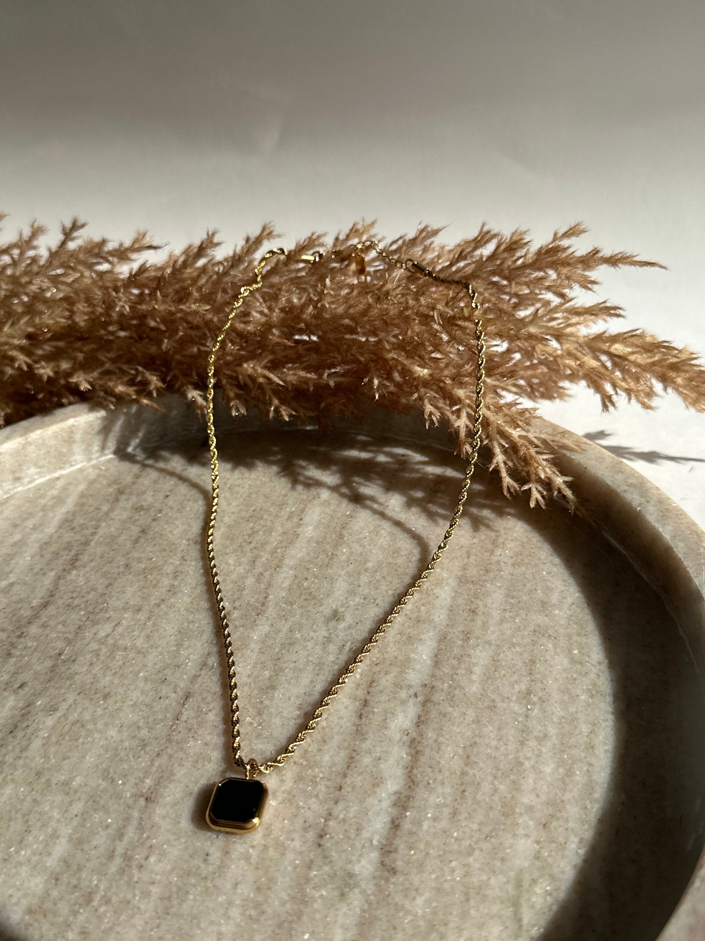 Twister Square Necklace