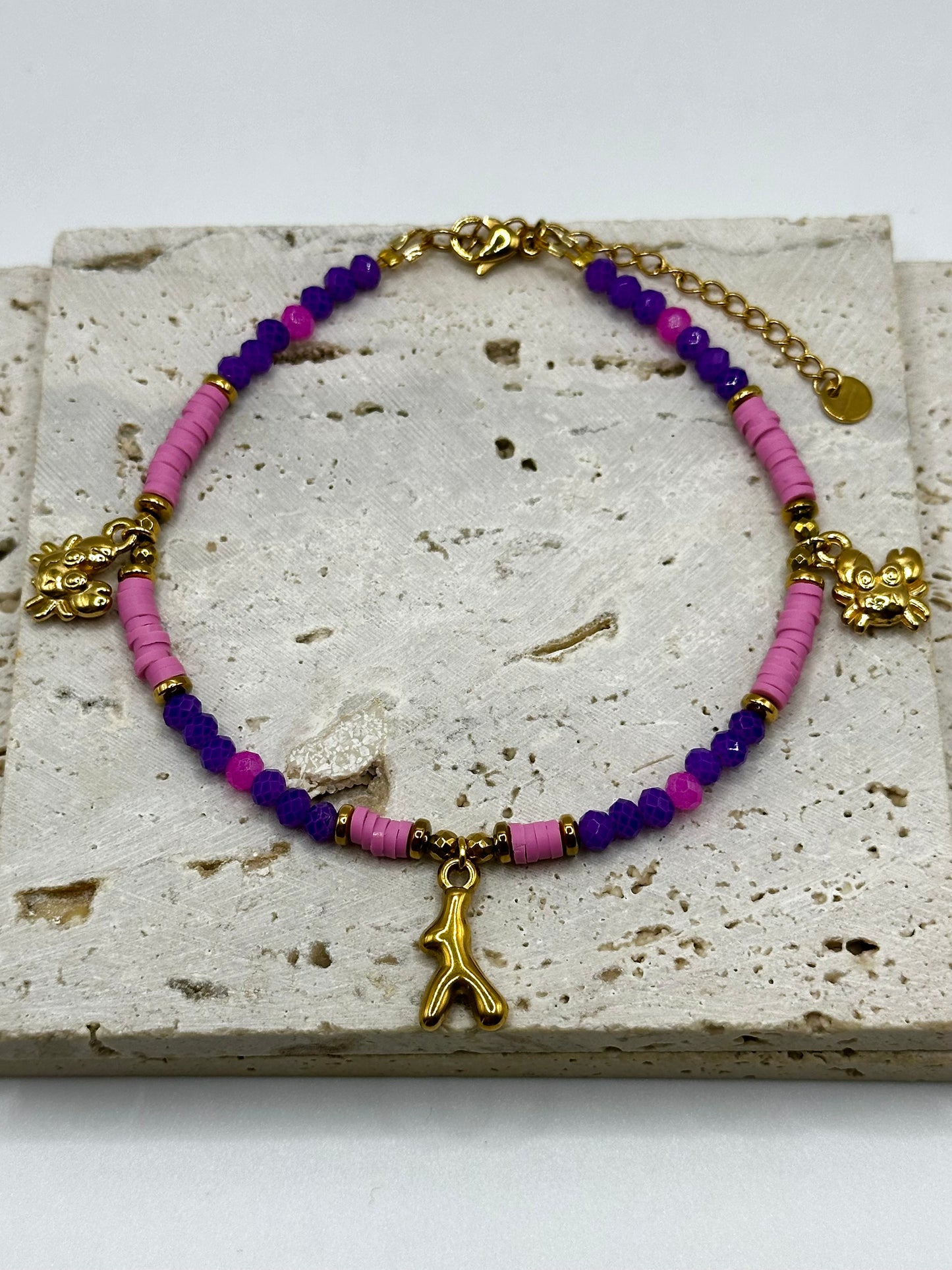 Coralia Pink Anklet