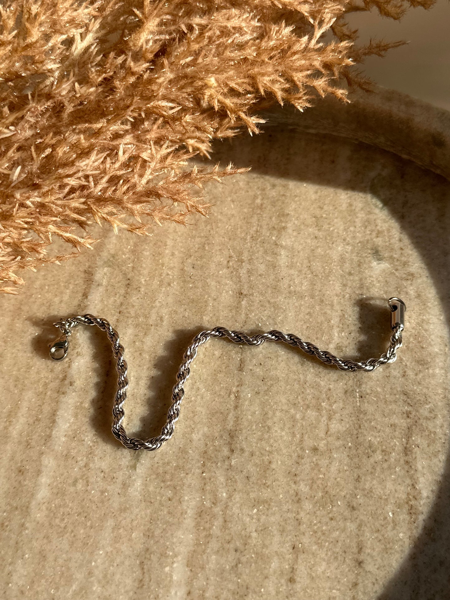Silver Twister Bracelet