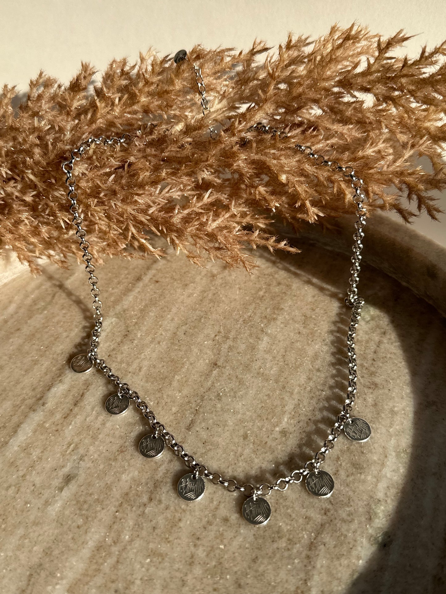 Silver Coin Necklace