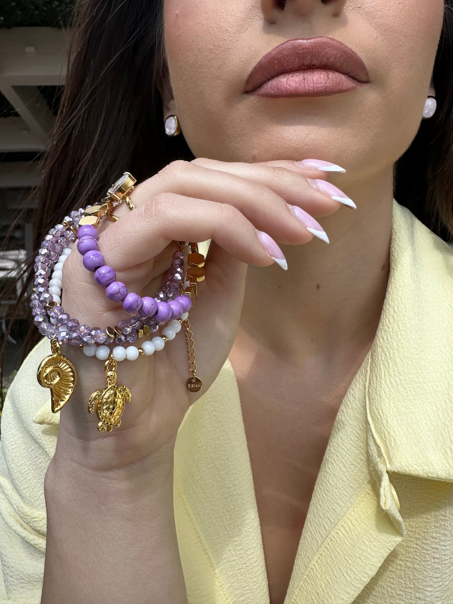 Purple Shell 🐚 Bracelet