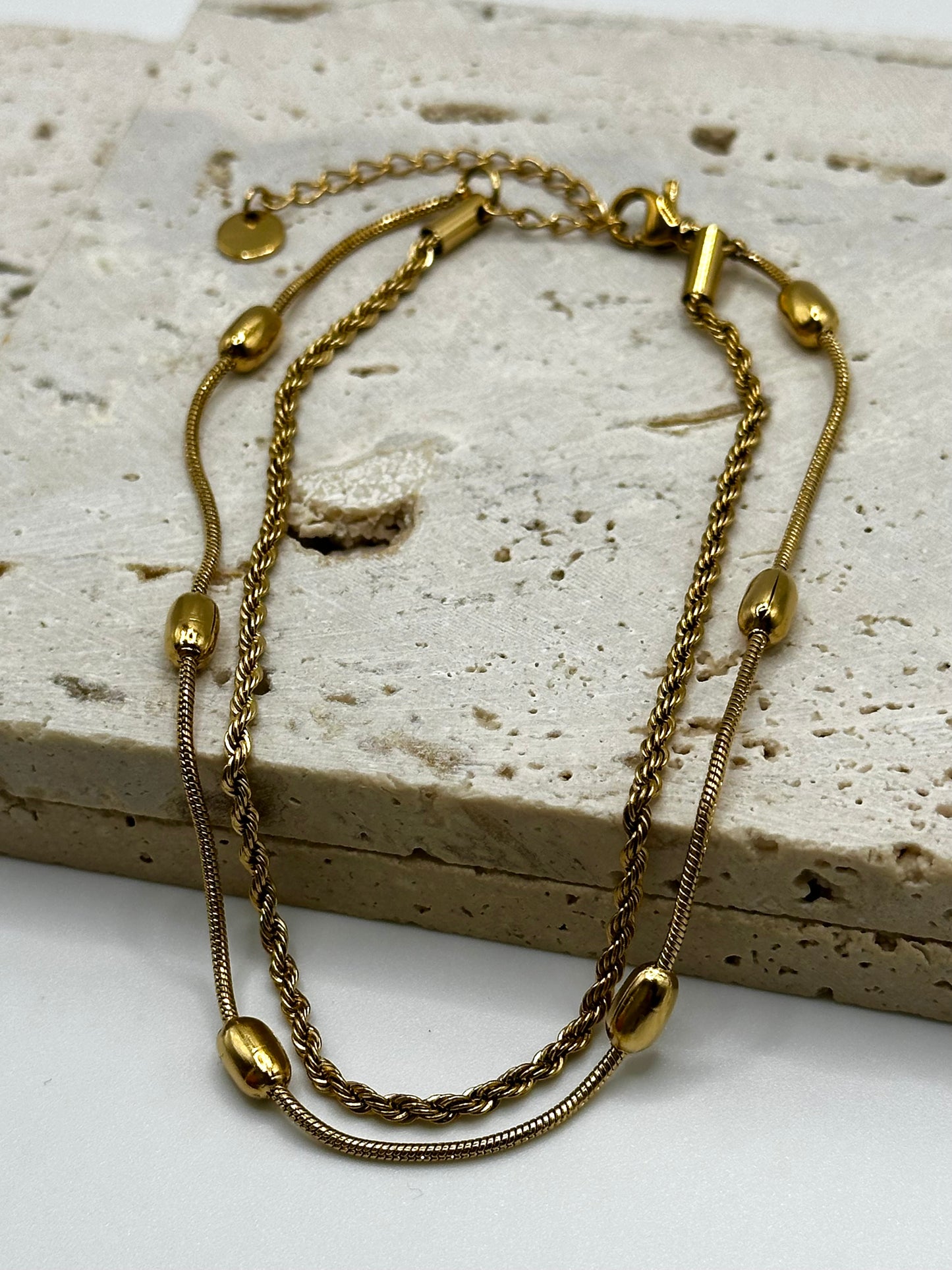 Twin Gold Anklet