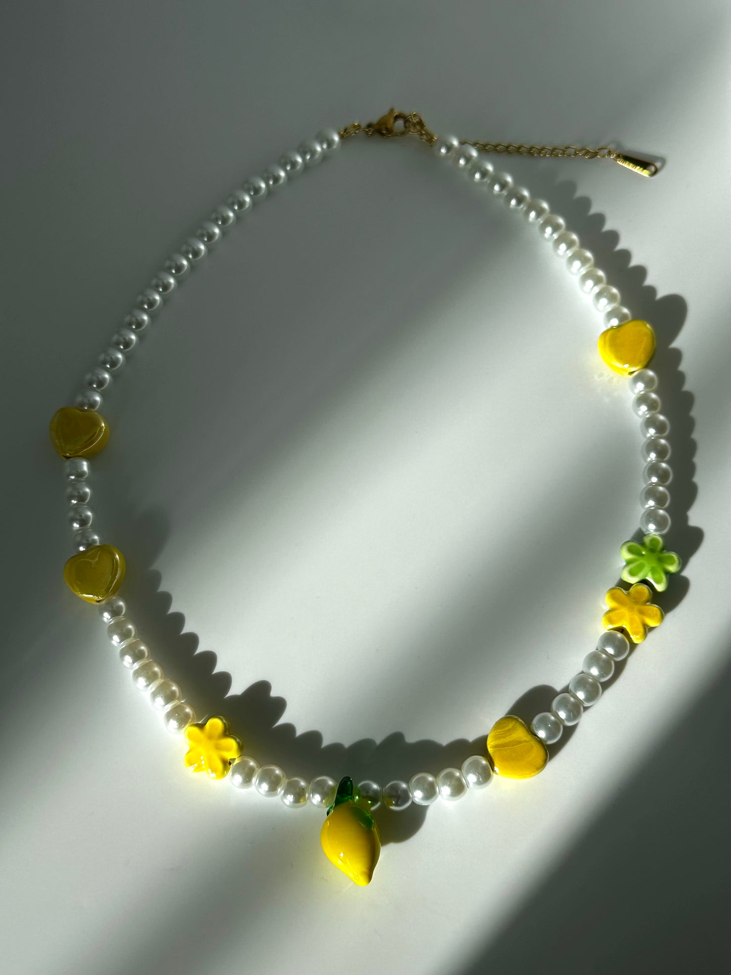 Lemon and Flower Necklace
