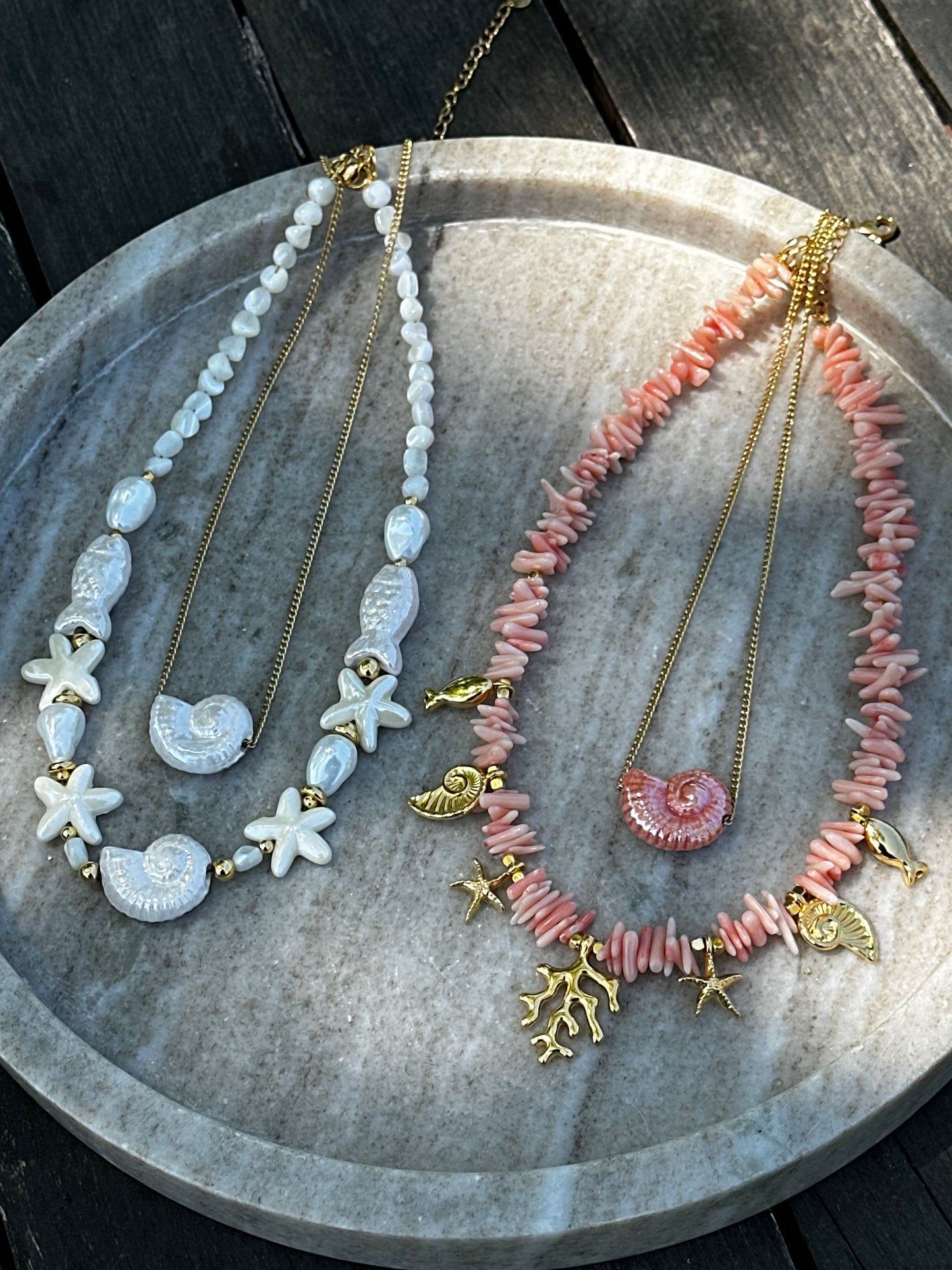 Peachy Coral Necklace