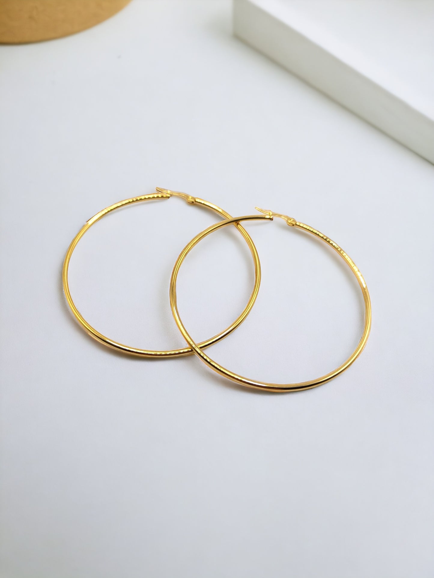 Gold Nancy Hoops