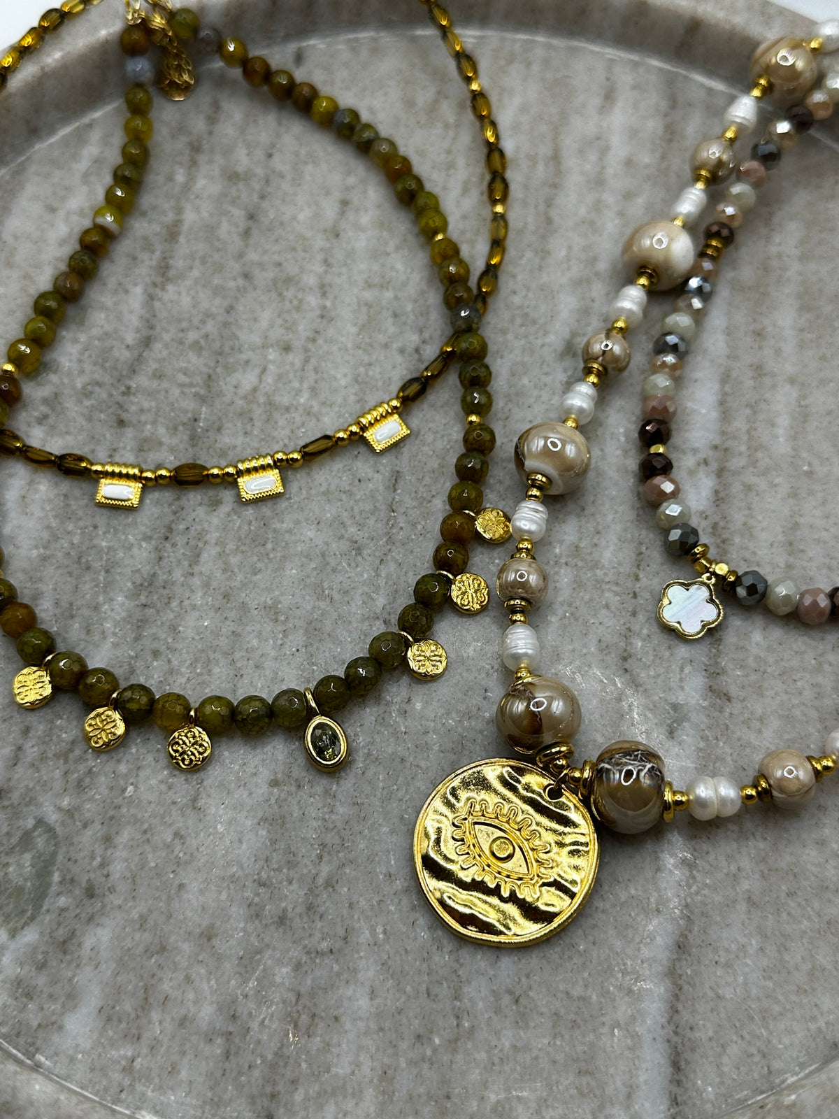 Oil Green Necklace