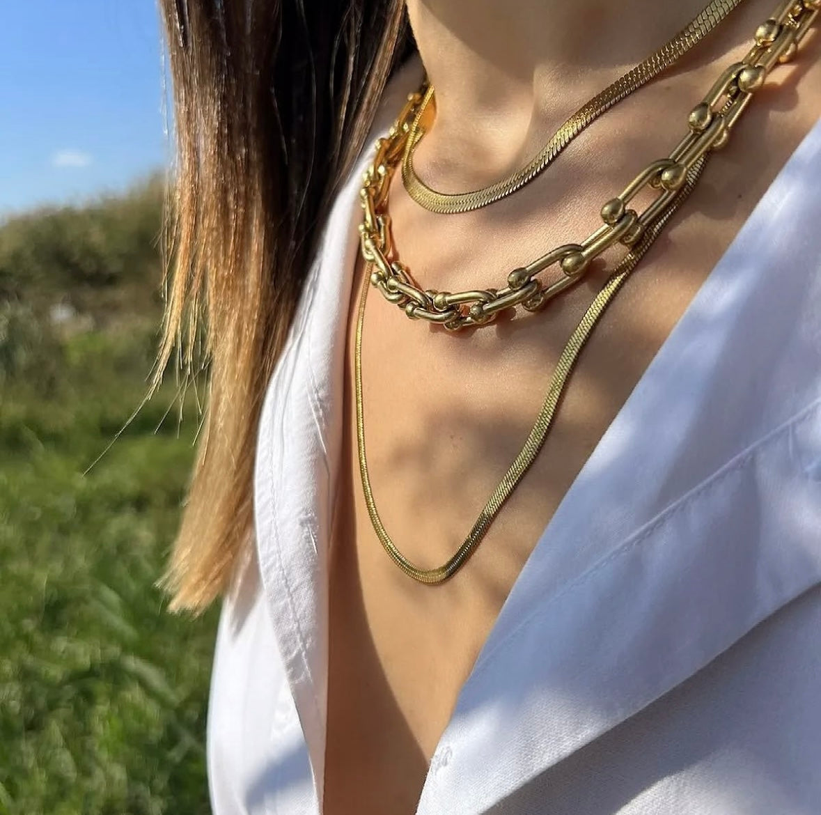 Staple Chain Necklace