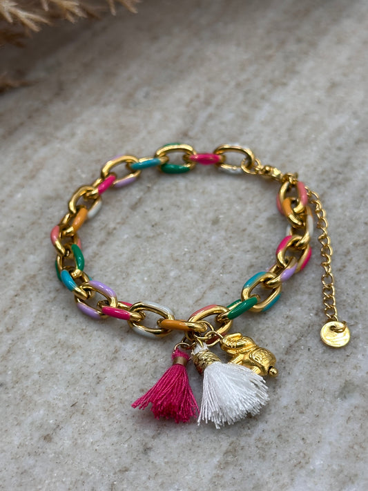 Rainbow Elephant Bracelet