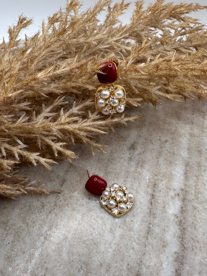 Pearl Motif Earrings