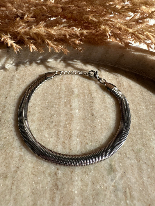 Karma Silver Bracelet