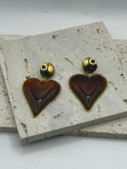 Amor Marron Earrings