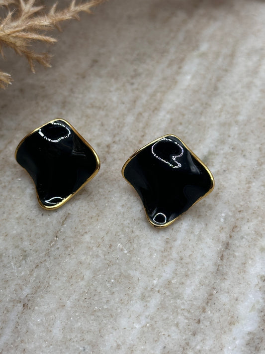 Black Felicia Earrings
