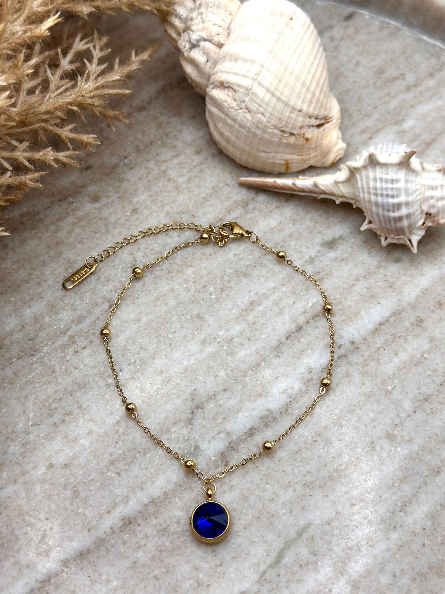 Deep Blue Anklet