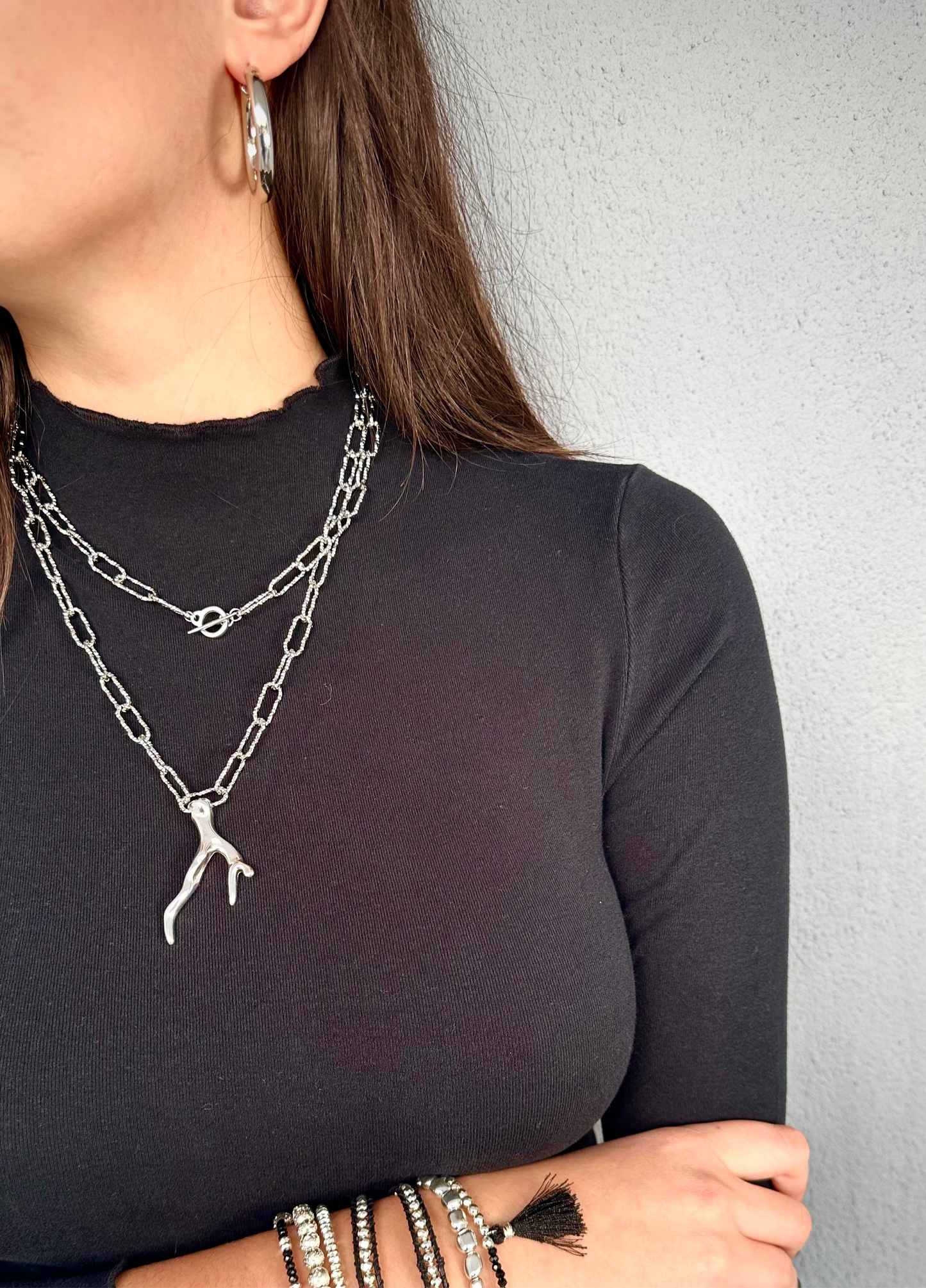 Silver Branch Necklace