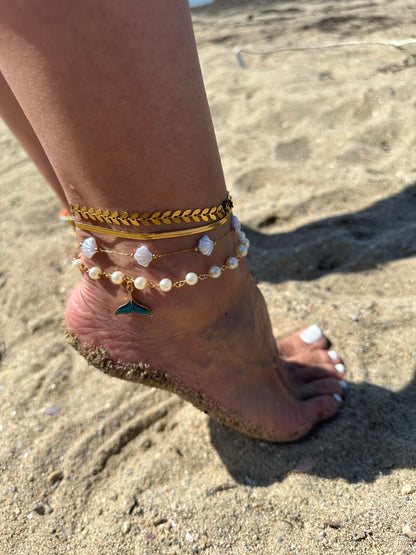 Mermaid Pearl Anklet