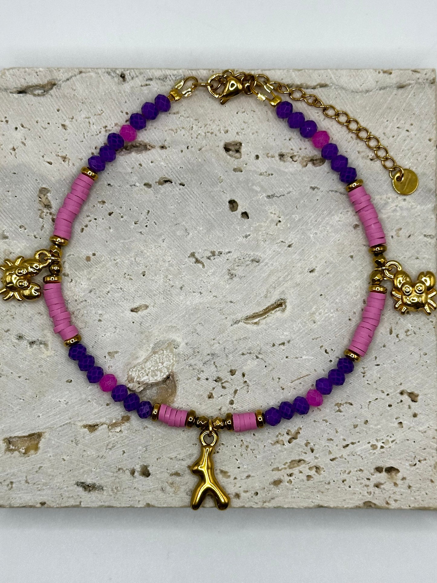 Coralia Pink Anklet