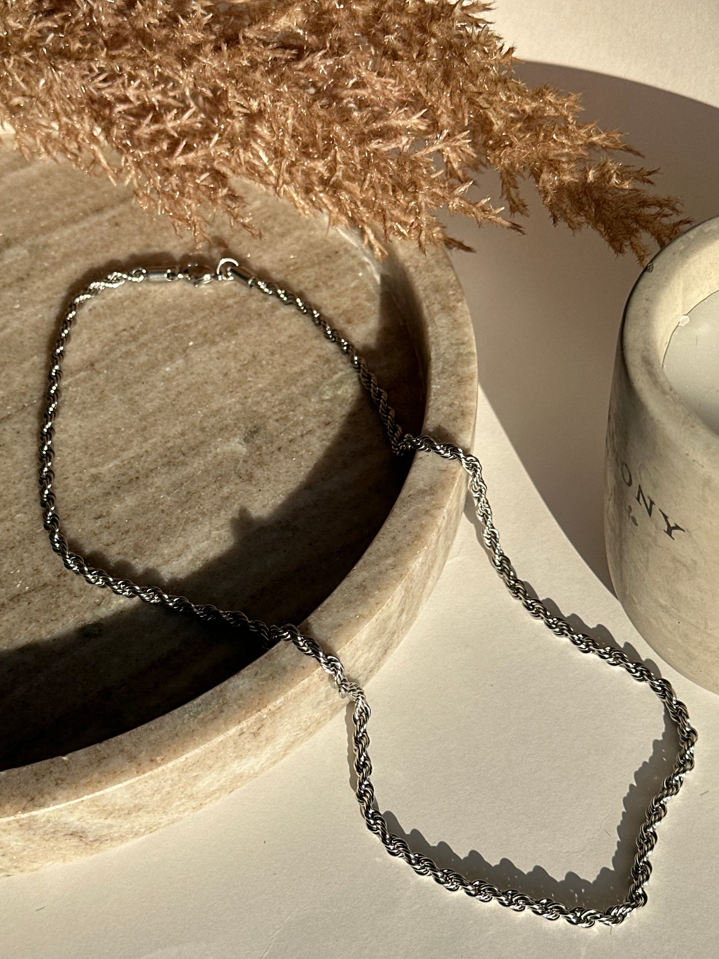 Twister Silver Chain