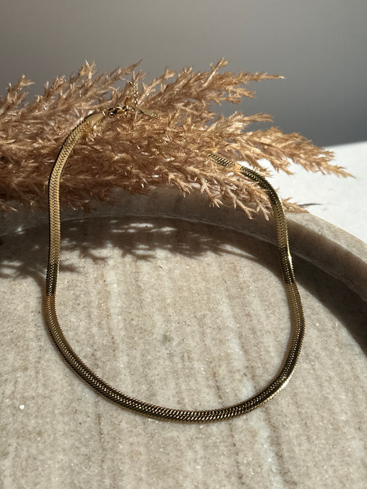Snake Gold Necklace 0,5cm