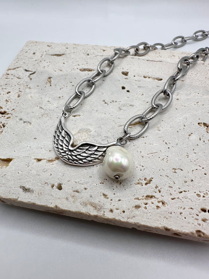Silver Wings Necklace
