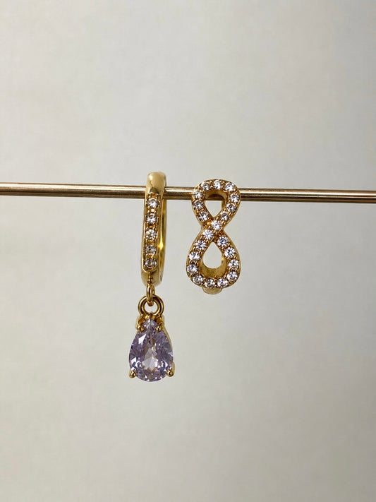 Forever Purple Set Earrings