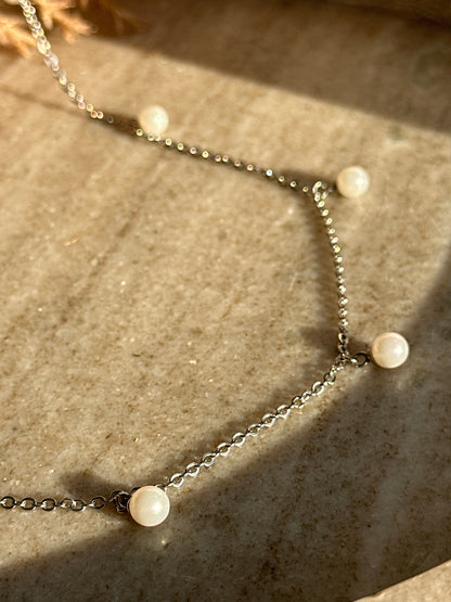 Persefone Silver Belly Chain