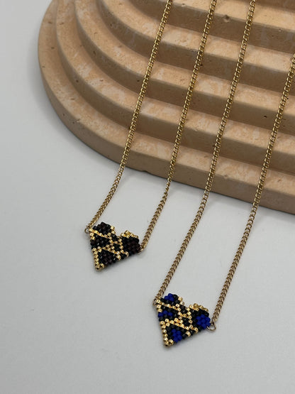 Miyuki Animal Print Heart