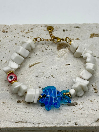 Blue Fish Bracelet