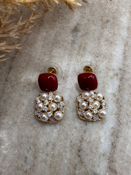 Pearl Motif Earrings