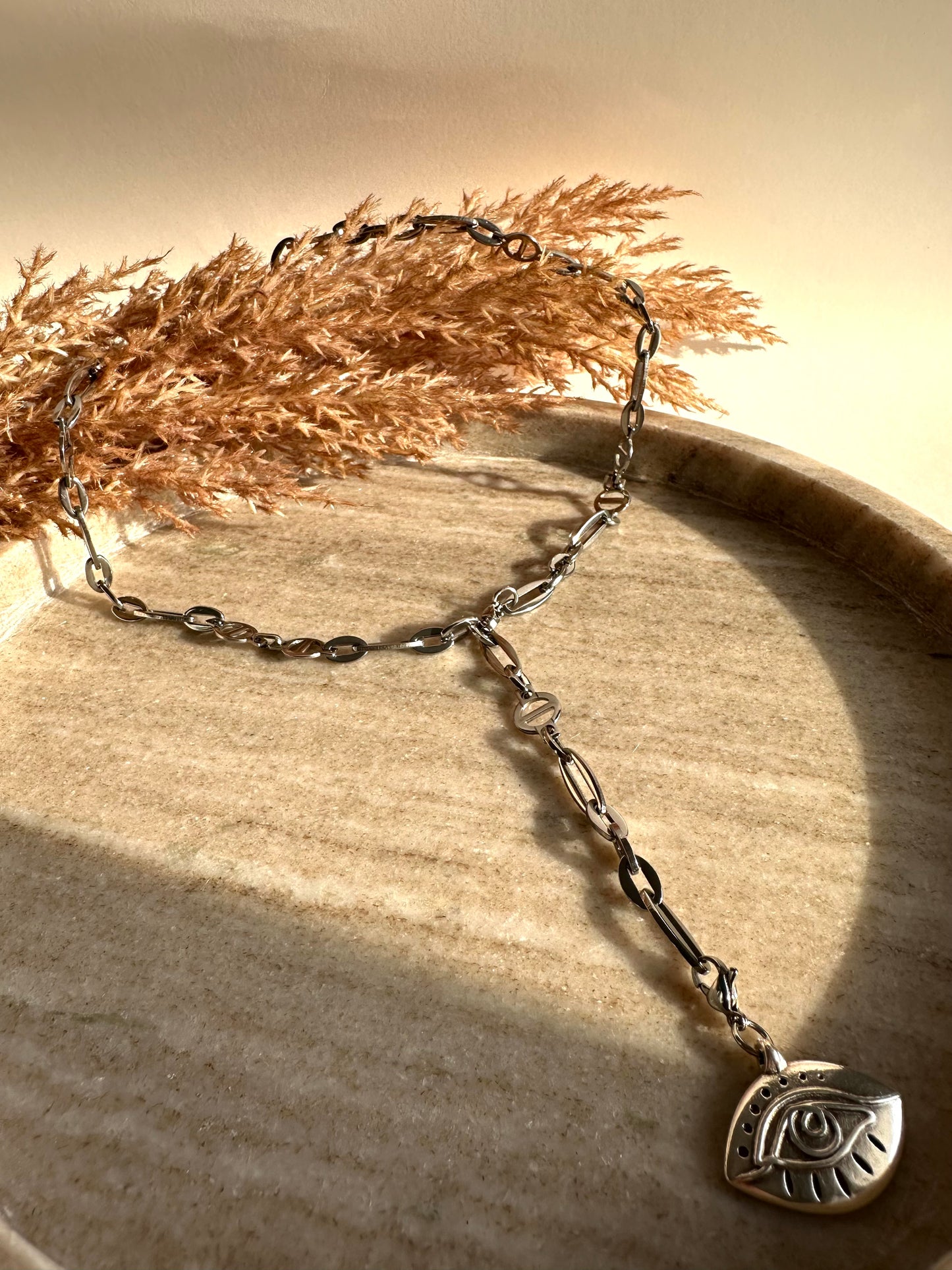 Anthea Silver Tie Chain