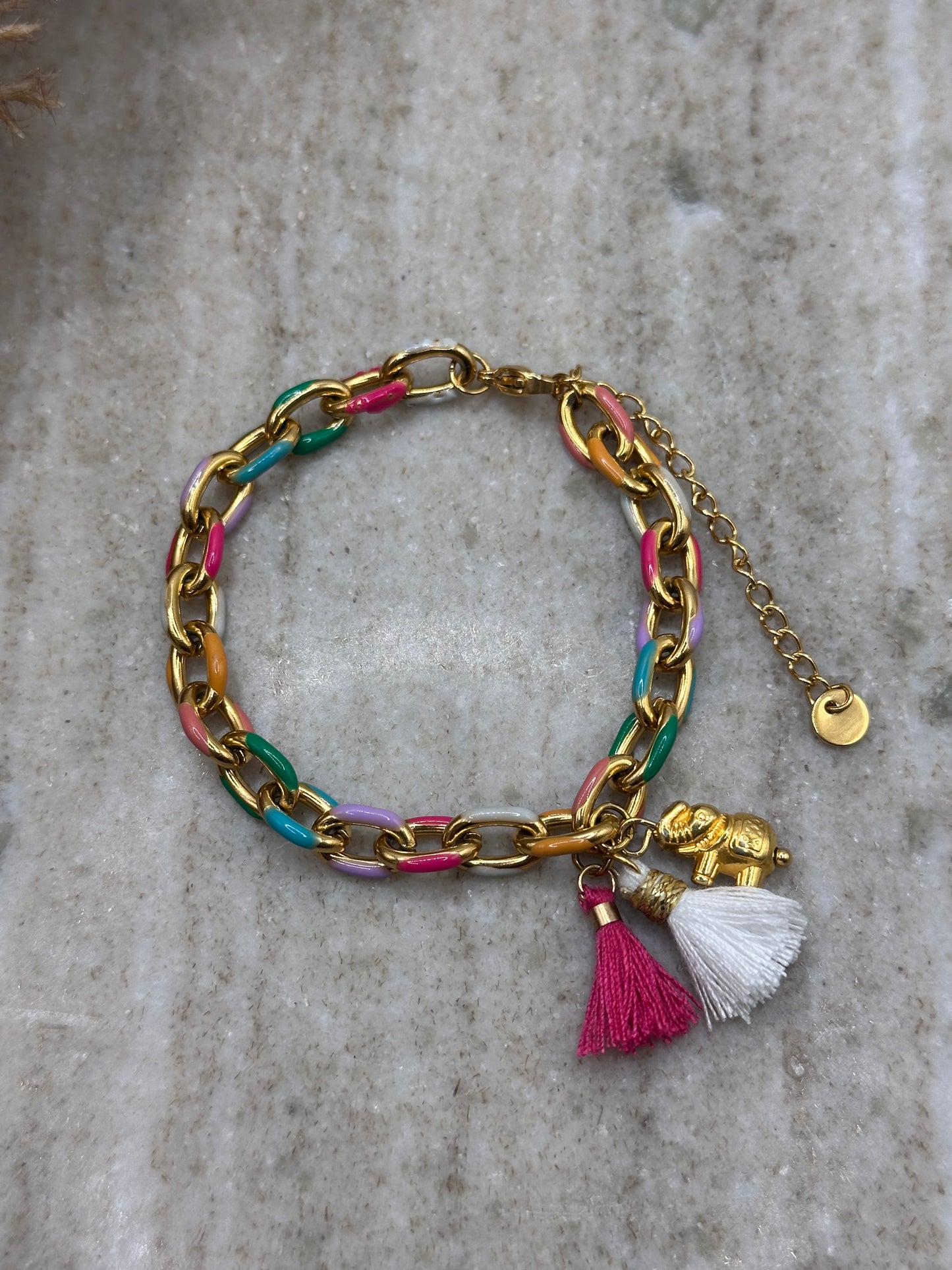 Rainbow Elephant Bracelet