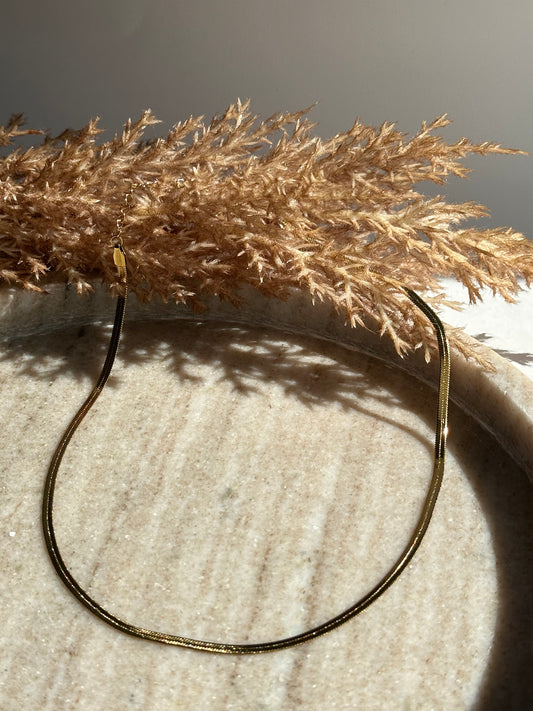 Snake Gold Necklace 0,3cm