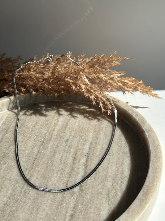 Snake Silver Necklace 0,3cm
