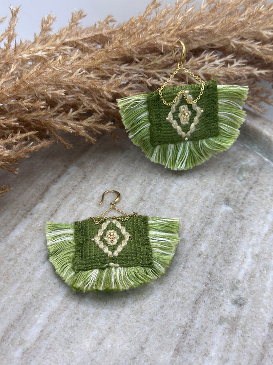 Olive Nomad Earrings