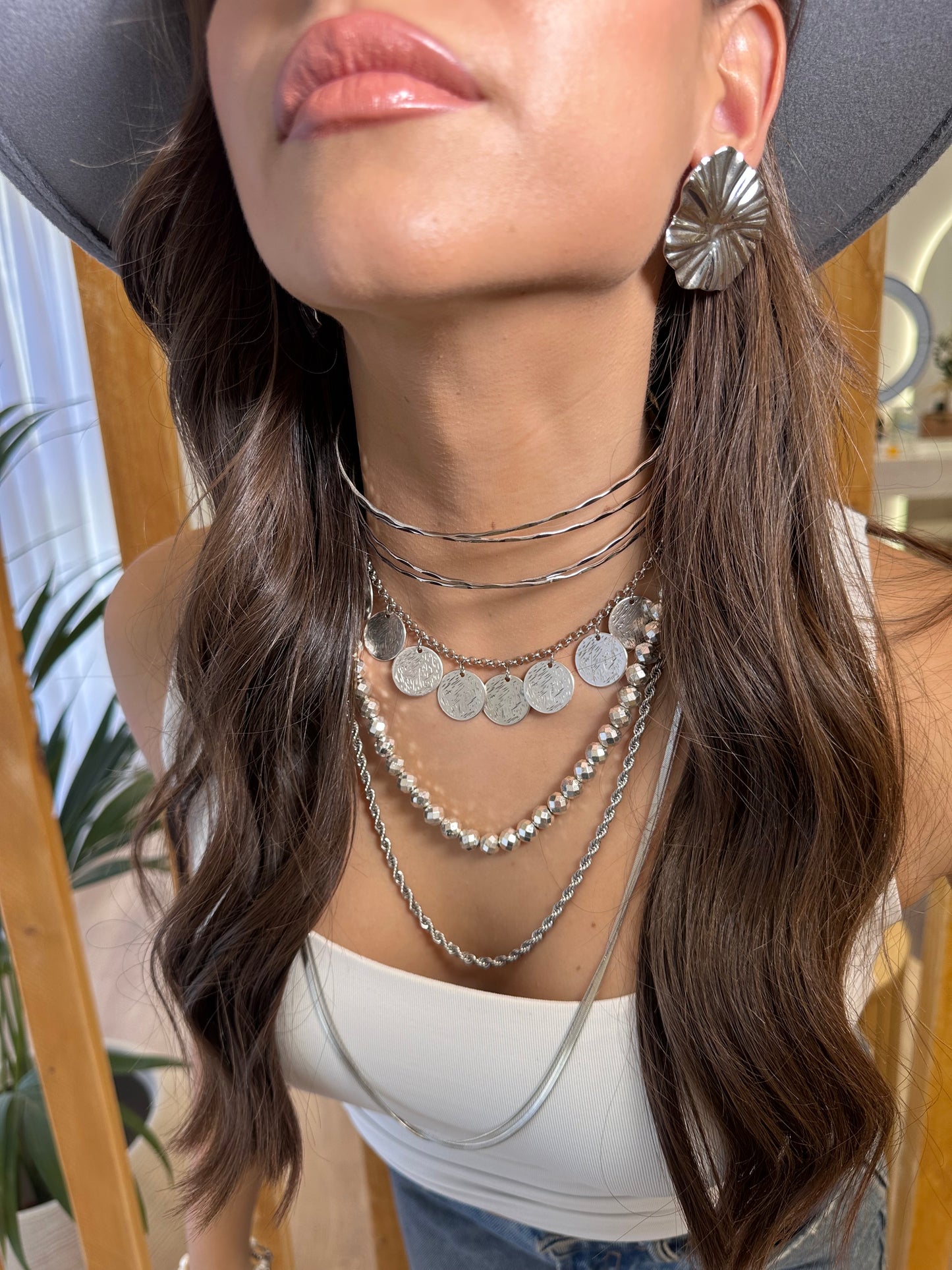 Sabin Silver Necklace