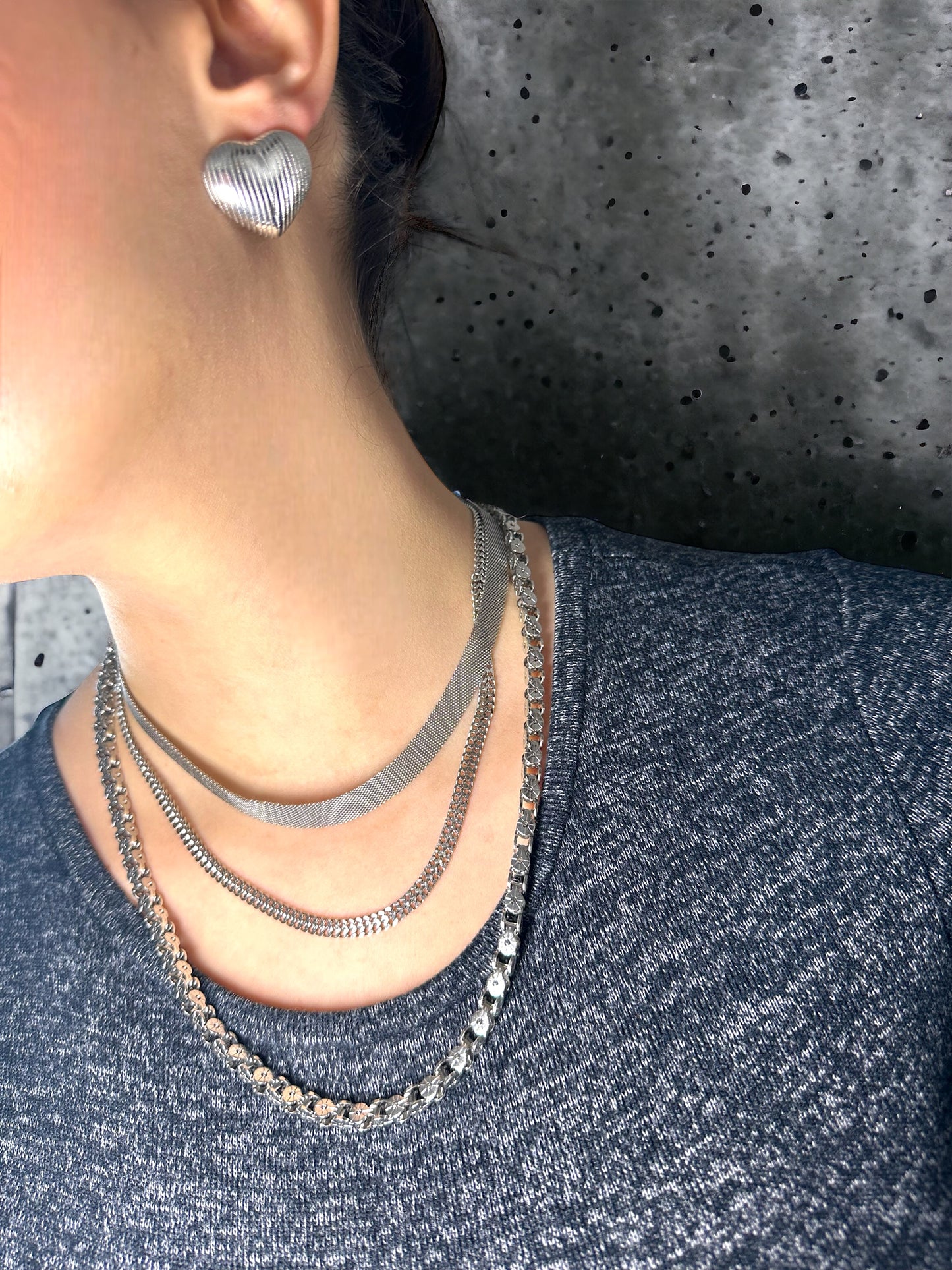 Sunset Silver Necklace