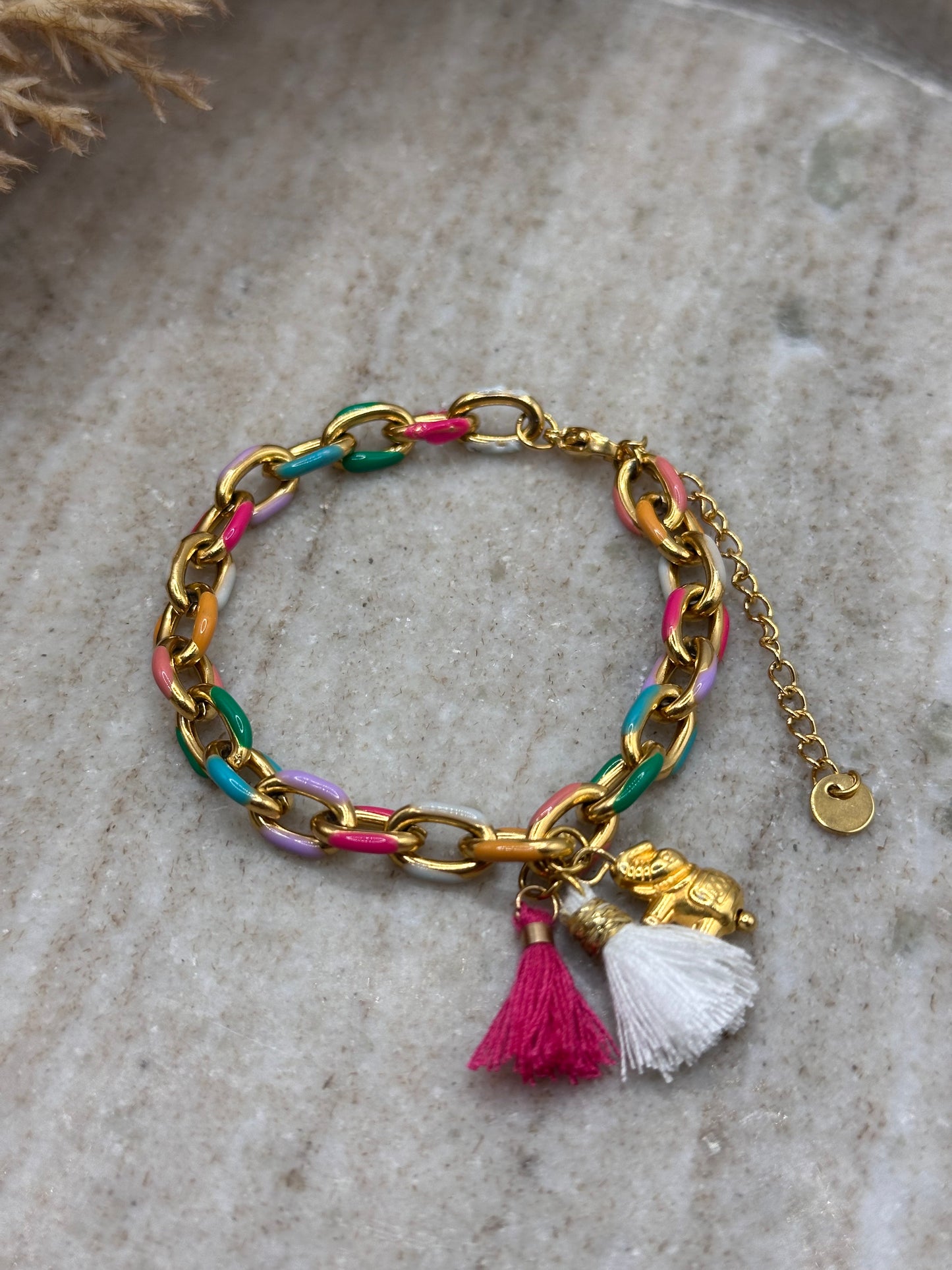Rainbow Elephant Bracelet