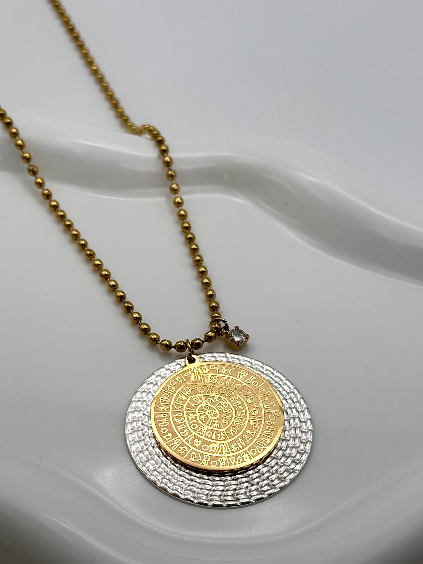 Radiant Disc Necklace