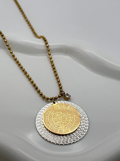 Radiant Disc Necklace