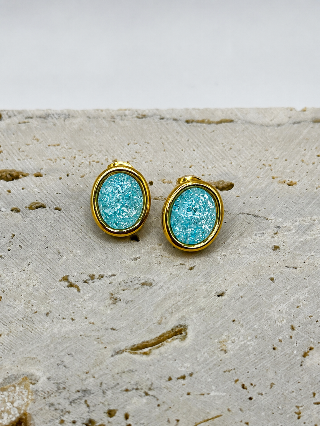 Small Candy Oval Earrings