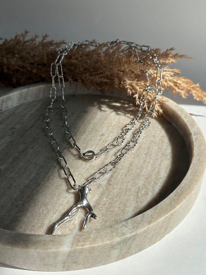 Silver Branch Necklace