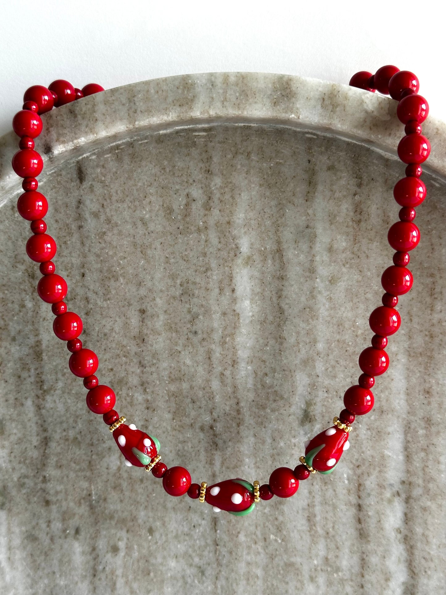 Strawberry Kiss Necklace