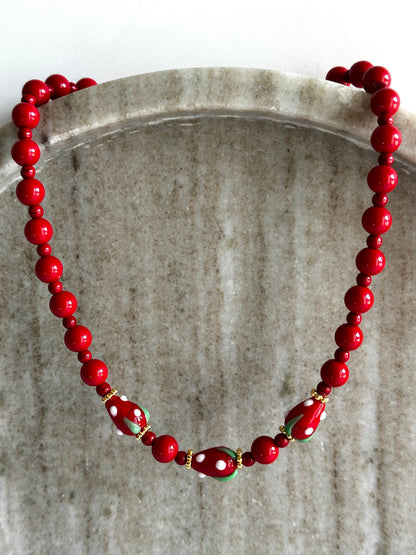 Strawberry Kiss Necklace