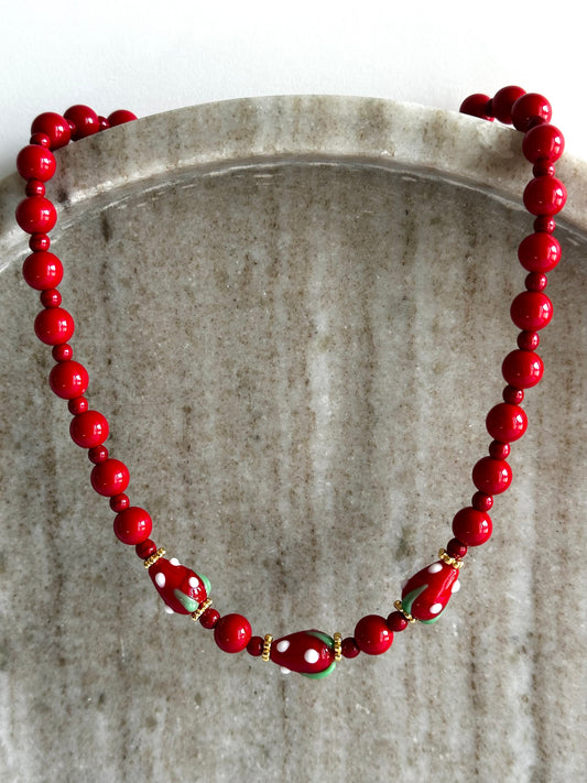 Strawberry Kiss Necklace